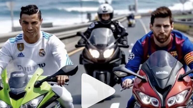 Messi e Ronaldo, in moto grazie all&rsquo;intelligenza artificiale [VIDEO]