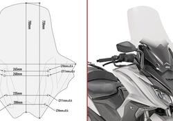 Parabrezza maggiorato Givi D6110ST per KYMCO AK 55