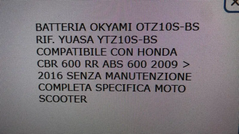BATTERIA OKYAMI OTZ10S-BS 12V 8,6 AH (2)