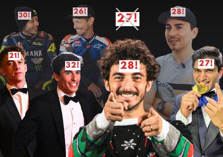 Pecco Bagnaia ha 28 anni, non c'è mai stato un campione MotoGP di 27 anni e altre considerazioni sparse sull'età