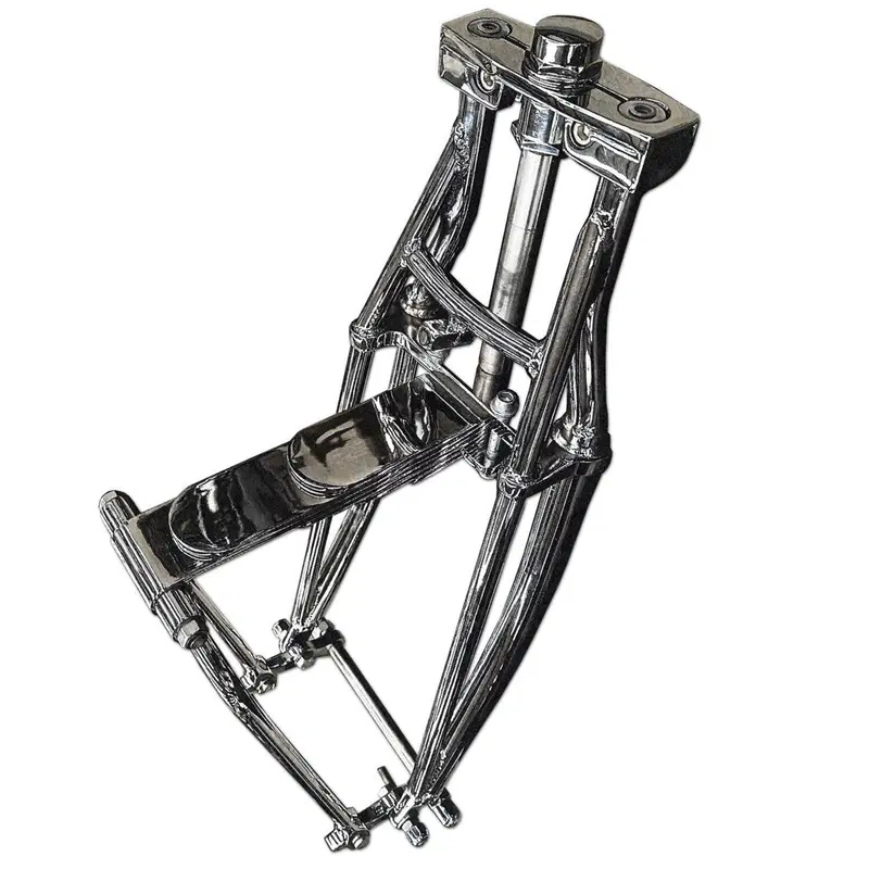 Forcella a balestra cromata lunga 48 cm V-Twin 