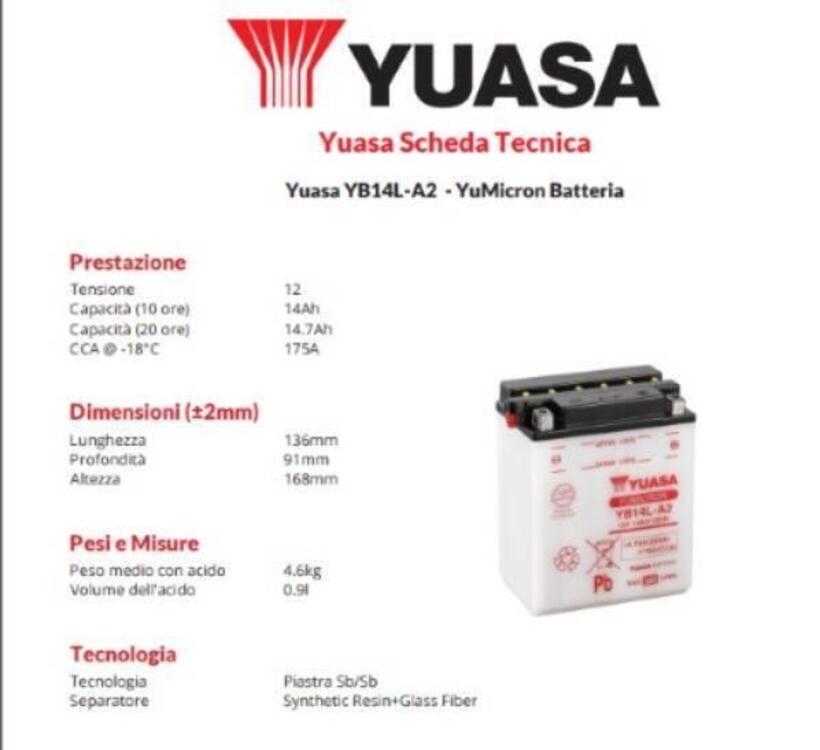 BATTERIA YUASA YB14L-A2 (2)