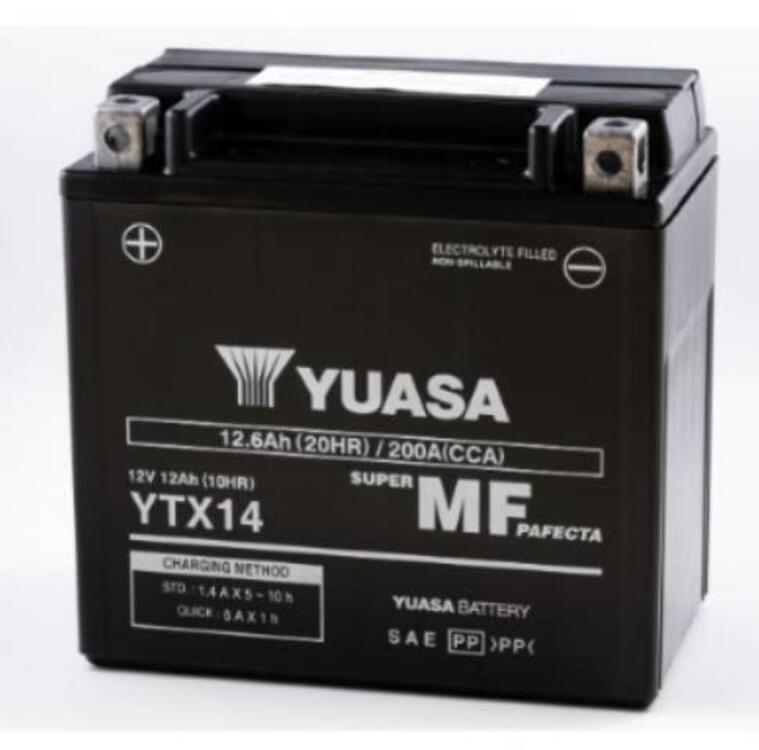 BATTERIA YUASA YTX14