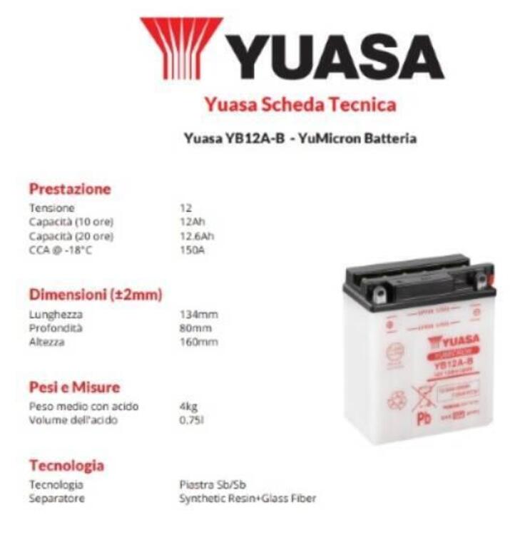 BATTERIA YUASA YB12A-B (2)