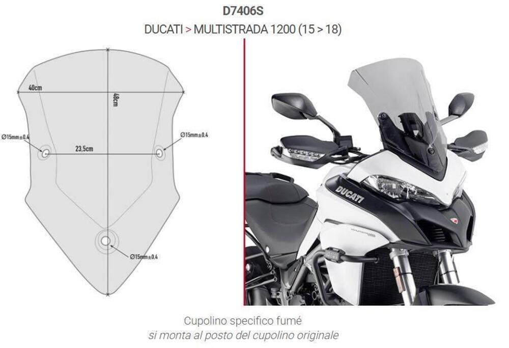 PARABREZZA FUME’ GIVI D7406S – DUCATI Multistrada