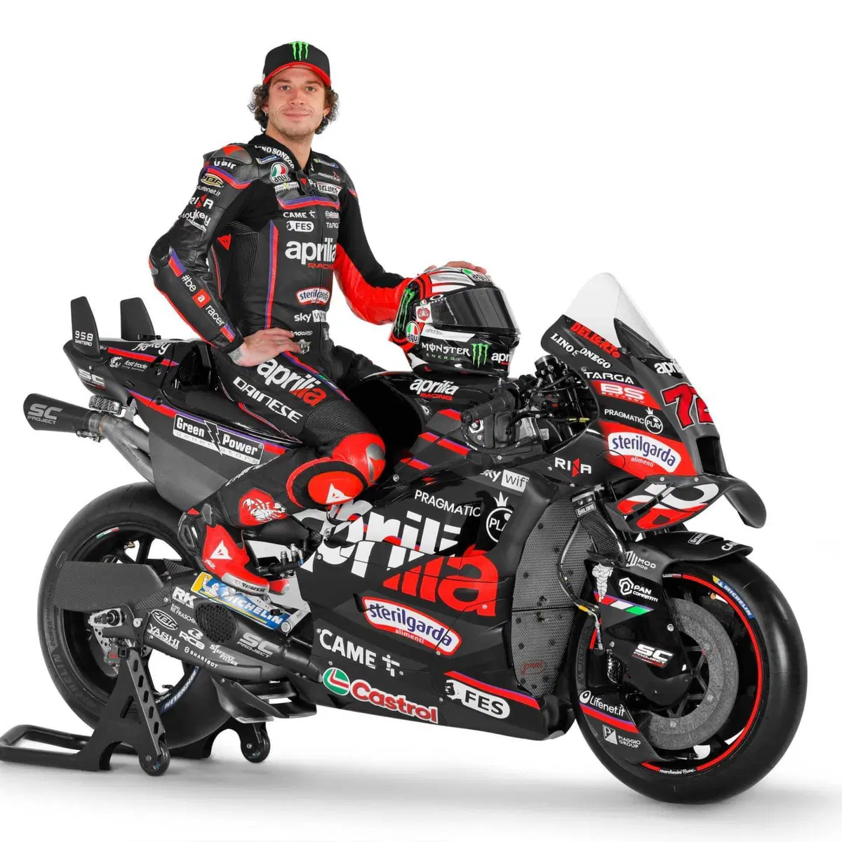 Ecco le nuove Aprilia 2025 di Jorge Martin (ha scelto il numero 1) e Marco Bezzecchi