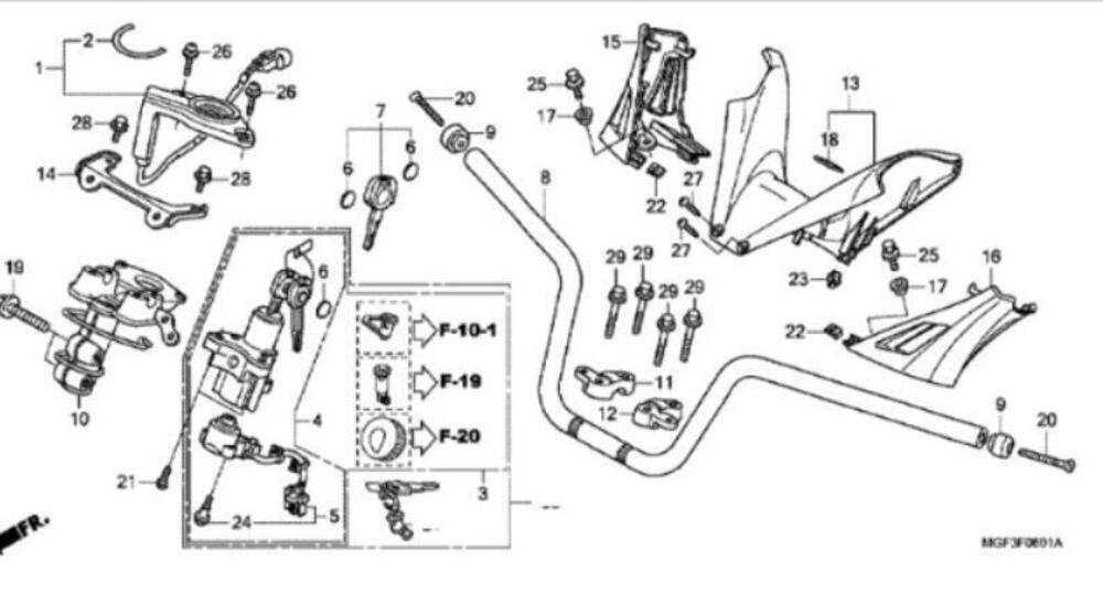 COVER INF. DX MANUBRIO PER HONDA SWT 400 E 600 COD (4)