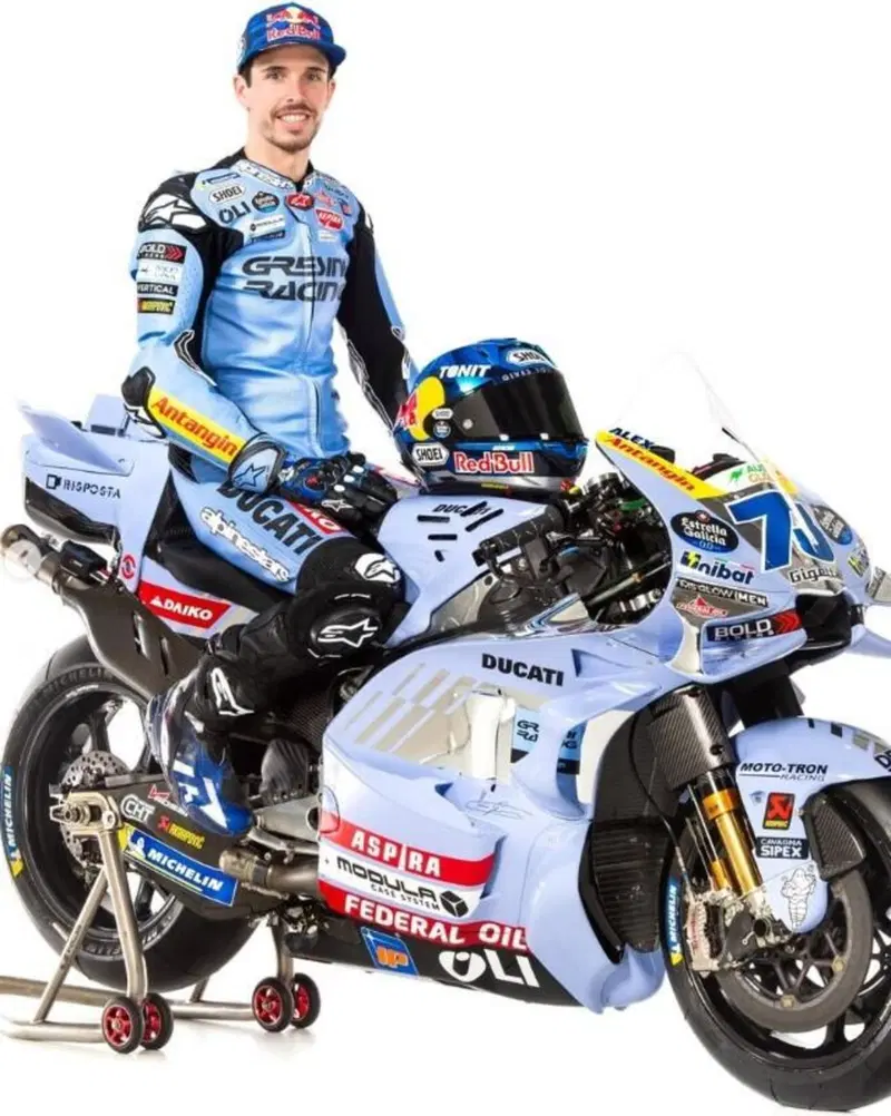 Alex Marquez sulla nuova moto Gresini (fonte: MotoGP)