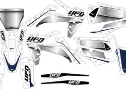 Kit grafica Ufo Stardust per Husqvarna Bianco UFO 