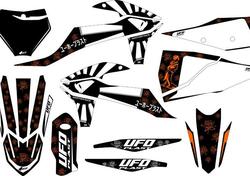 Kit grafica Ufo Akaishi per Ktm Nero UFO 