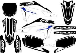 Kit grafica Ufo Stokes per Yamaha Nero UFO 