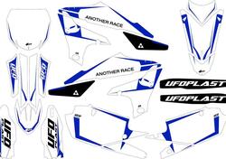 Kit grafica Ufo Tecna per Yamaha Bianco UFO 