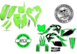 Kit plastiche+decals Ufo Akaishi Kawasaki Verde fl 