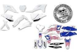 Kit plastiche+decals Ufo Patriot Gas Gas Bianco UF 