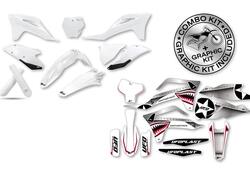 Kit plastiche+decals Ufo Thunder Gas Gas Bianco UF 