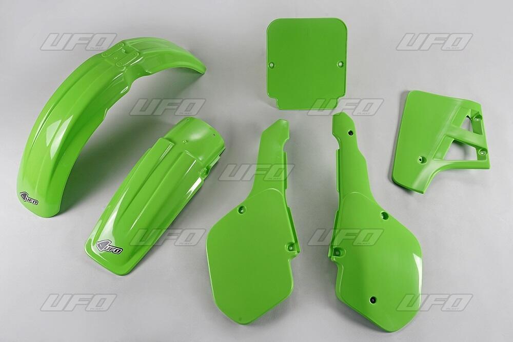 Kit plastiche moto UFO Kawasaki KX 125 1987 Verde 