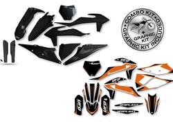 Kit plastiche+decals Ufo Stokes Ktm Nero UFO 