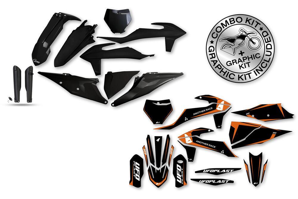 Kit plastiche+decals Ufo Tecna Ktm Nero UFO 