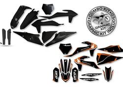 Kit plastiche+decals Ufo Tecna Ktm Nero UFO 