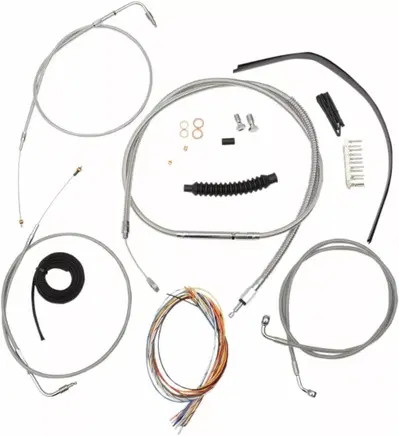 Kit cavi per manubrio alto 12'' (30 cm) inox per S La Choppers