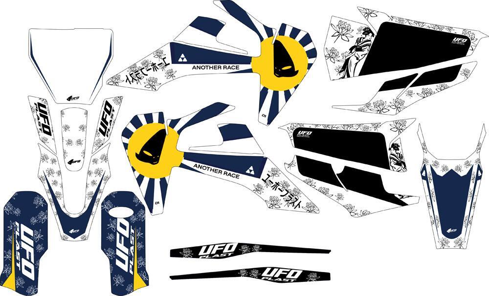 Kit grafica Ufo Akaishi per Husqvarna oem UFO 