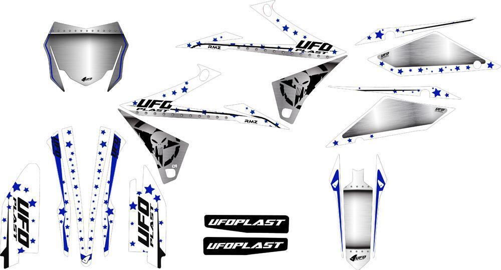 Kit grafica Ufo Stardust per Suzuki Bianco UFO 