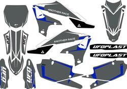 Kit grafica Ufo Tecna per Yamaha Grigio YZ UFO 