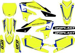 Kit grafica Ufo Tecna per Yamaha Giallo fluo UFO 