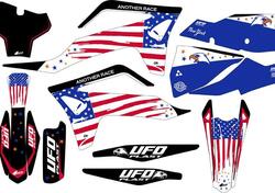 Kit grafica Ufo Patriot per Gas Gas Nero UFO 