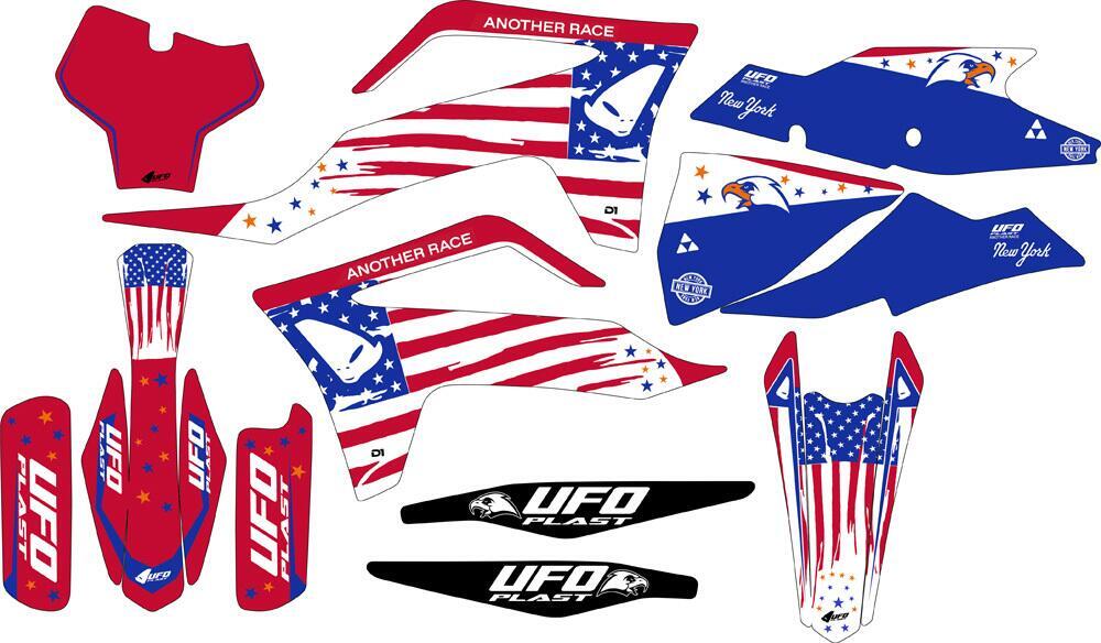 Kit grafica Ufo Patriot per Gas Gas Rosso UFO 