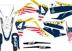 Kit grafica Ufo Patriot per Husqvarna oem UFO 