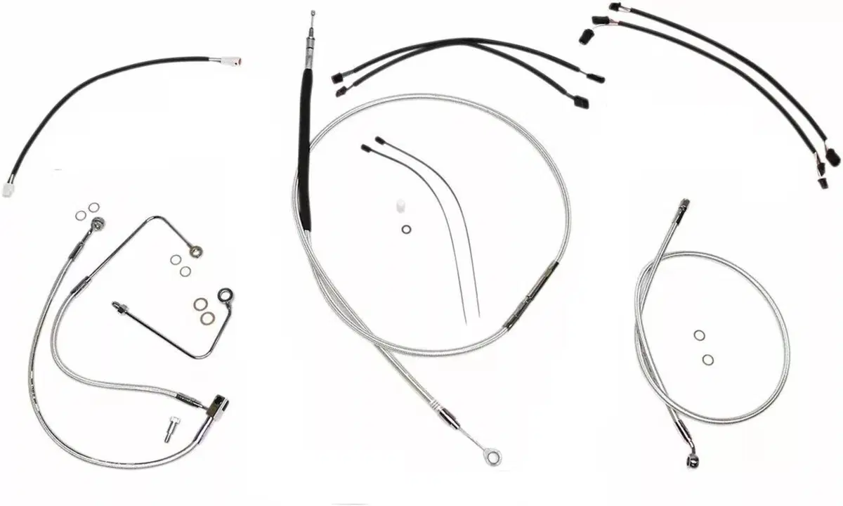 Kit cavi Softail 2016 e 2017 per manubrio alto 12' 