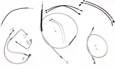 Kit cavi Softail 2016 e 2017 per manubrio alto 12' 