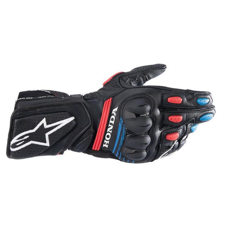 Guanti moto Alpinestars Honda SP-8 V3 nero rosso b