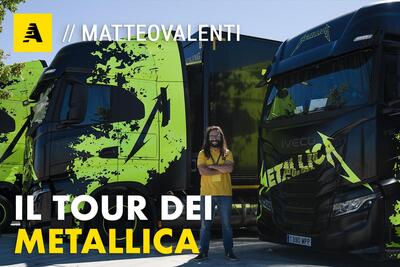 I segreti di un mega concerto: cosa nascondono i camion Iveco dei Metallica? [Video]