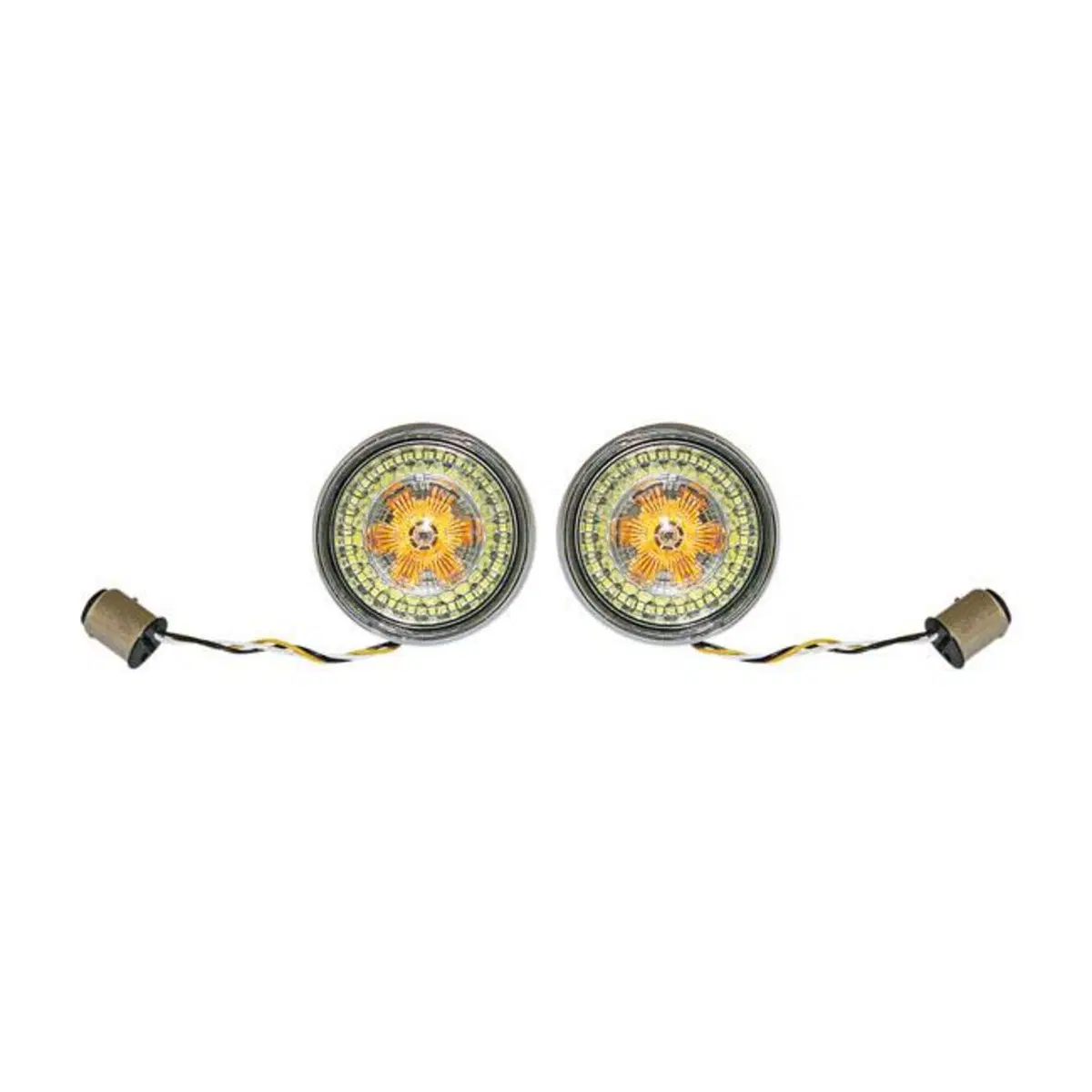 Inserti conversione a LED frecce bullet anteriori Custom Dynamics