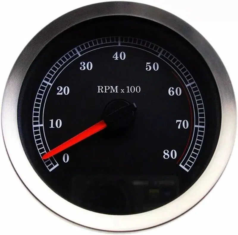 Contagiri elettronico 4" nero e inox per Dyna Low Drag Specialties