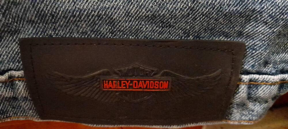 Raro giubbetto vintage denim Harley Davidson Harley-Davidson (4)