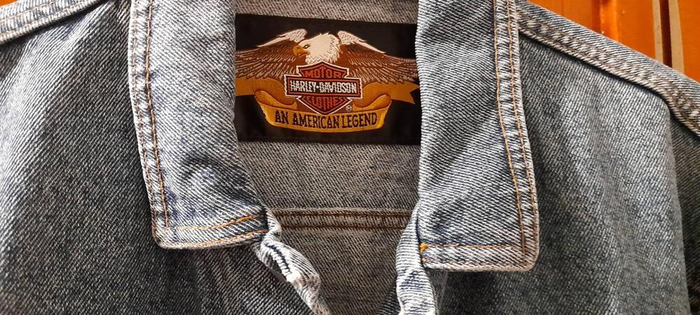 Raro giubbetto vintage denim Harley Davidson Harley-Davidson (3)