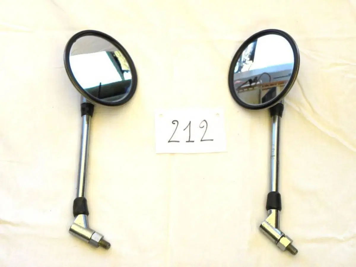 Coppia specchietti rotondi universali cromati Non specificato (2)