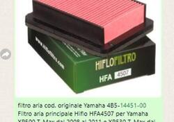 FILTRO ARIA HIFLO PER YAMAHA XP 500 T-MAX CODICE H HiFlo Filtro