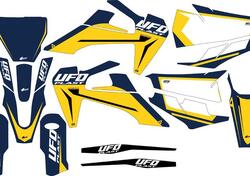 Kit grafica Ufo Stokes per Husqvarna Blu UFO 