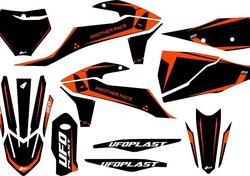 Kit grafica Ufo Tecna per Ktm Arancione fluo UFO 