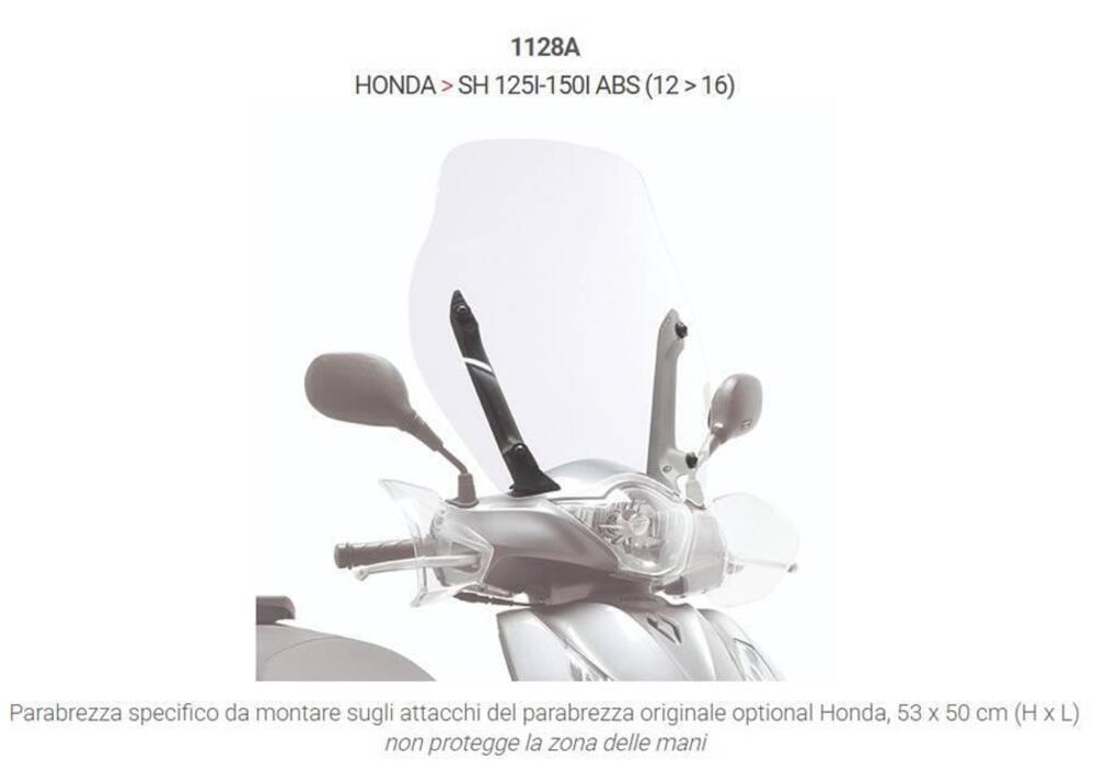 PARABREZZA GIVI PER HONDA SH 125 E 150 ABS CODICE (3)