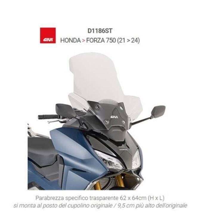 PARABREZZA GIVI PER HONDA FORZA 750 CODICE D1186ST