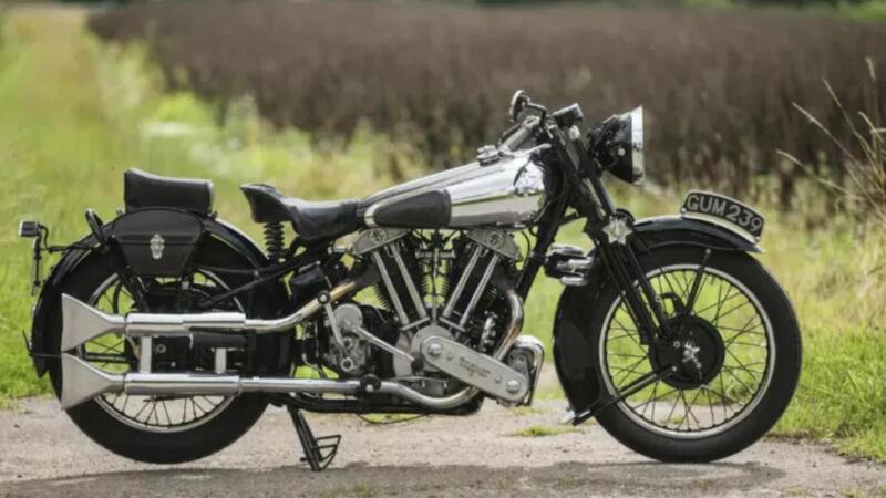 Una leggendaria Brough Superior SS100 protagonista al Classic Bike Show