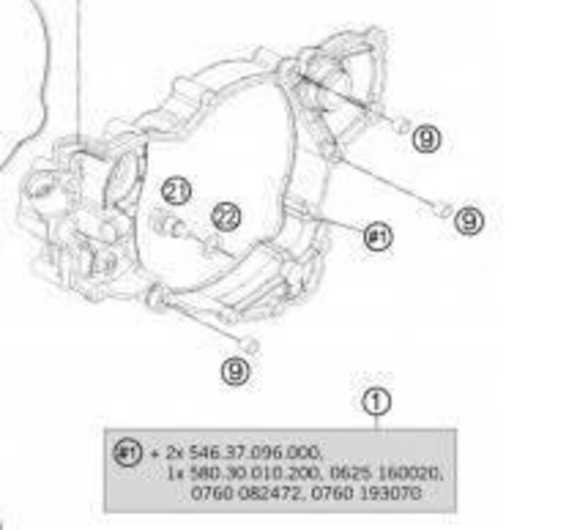 CARTER FRIZIONE CODICE KTM 54830001244