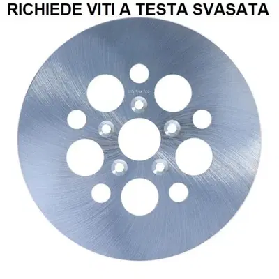 Disco freno posteriore da 11,5" zincato non ventil 