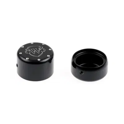 Coperture perno ruota posteriore nero lucido con l 