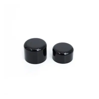 Coperture perno ruota posteriore nero lucido per S 